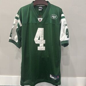 Reebok New York Jets Brett Favre Authentic 2008 On Field Home Jersey.  Sz 50-XL